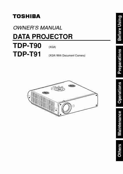 Toshiba Projector tdpT90-page_pdf